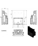 Kratki Oliwia 16 kW gilotyna - krbová vložka