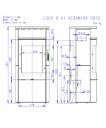 ROMOTOP LUGO N 01 keramika - krbové kachle