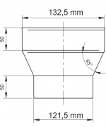 Redukcia nerez ø130/ø120