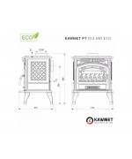 Kawmet P7 (9,3kW) ECO - liatinové kachle