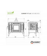 Kawmet P7 LB (10,5kW) ECO - liatinové kachle