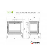 Kawmet Premium PROMETEUS S11ECO - liatinové kachle